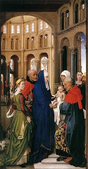 Rogier van der Weyden St Columba Altarpiece Spain oil painting art